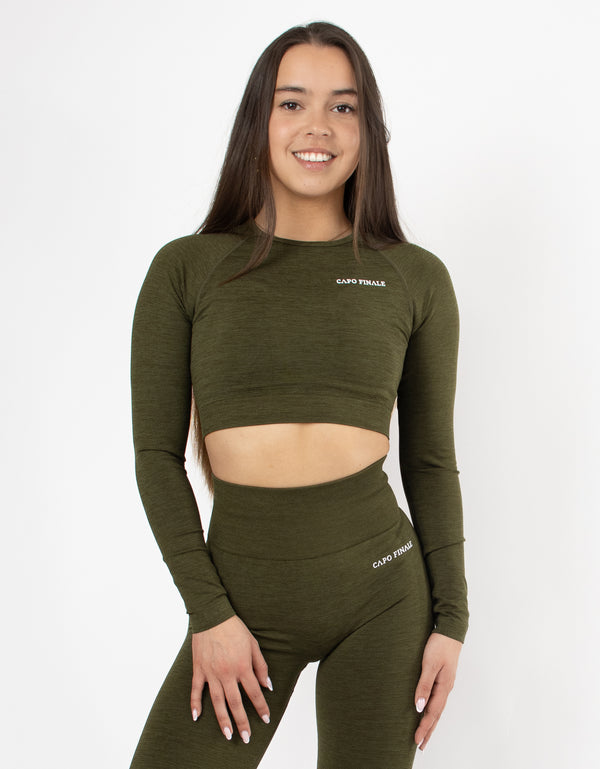 Eternity Long Sleeve Crop Top