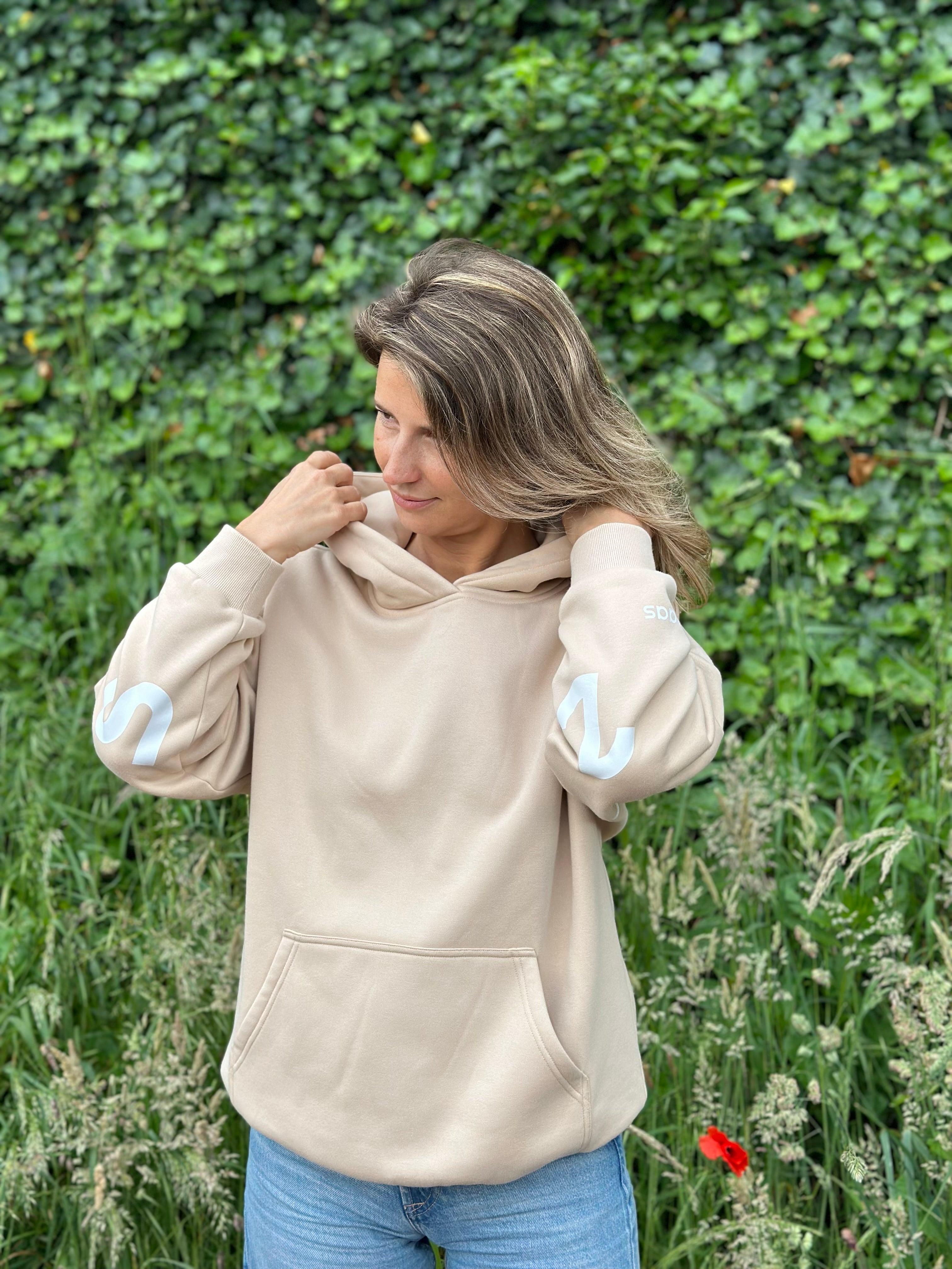 Oversized Hoodie Beige